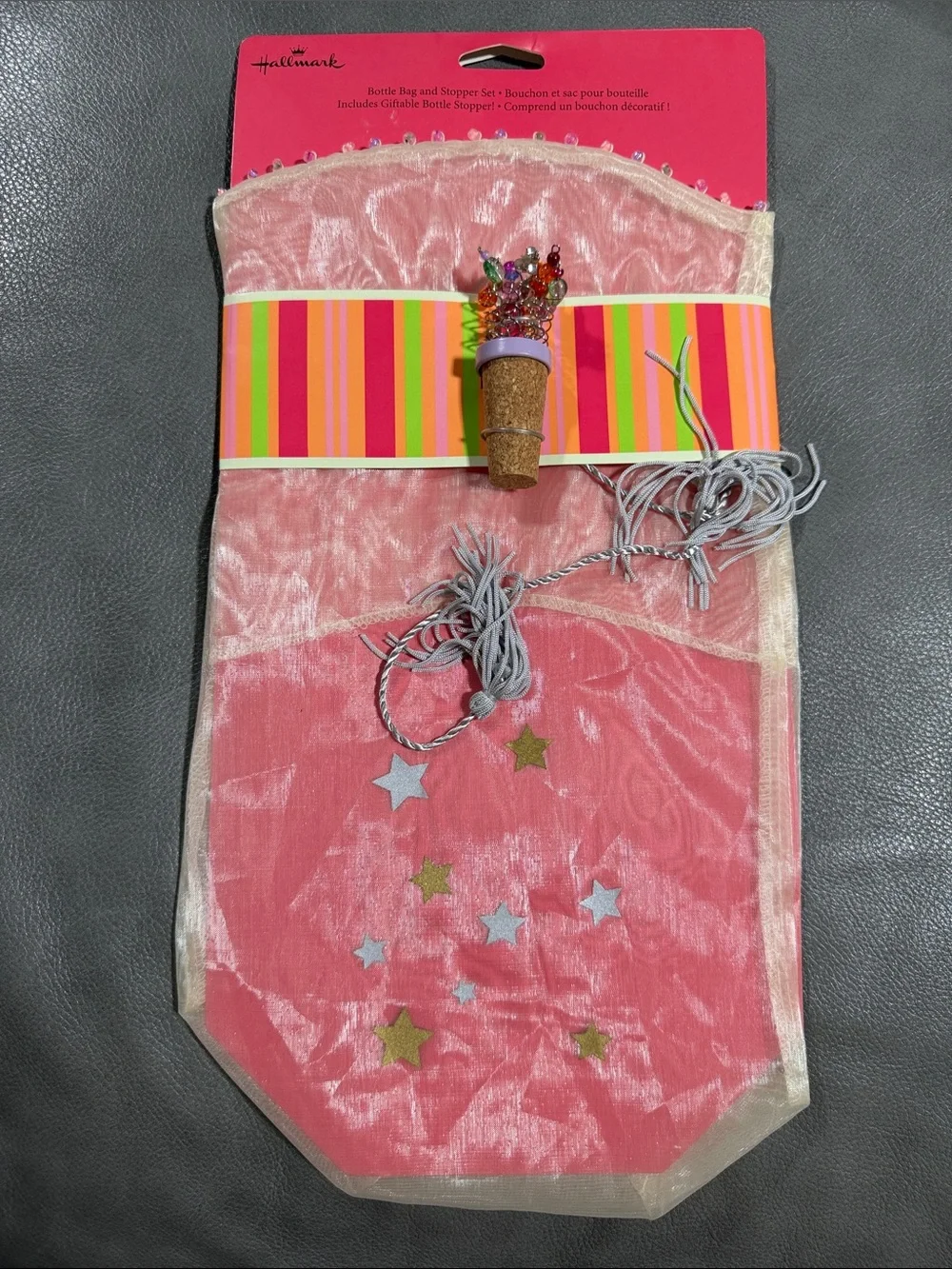 Hallmark bottle bag and stopper set